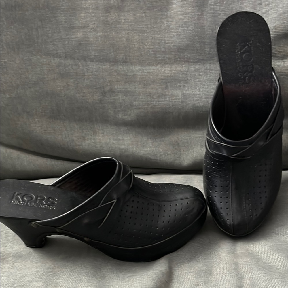 Michael Kors Black Mules Elegant Design